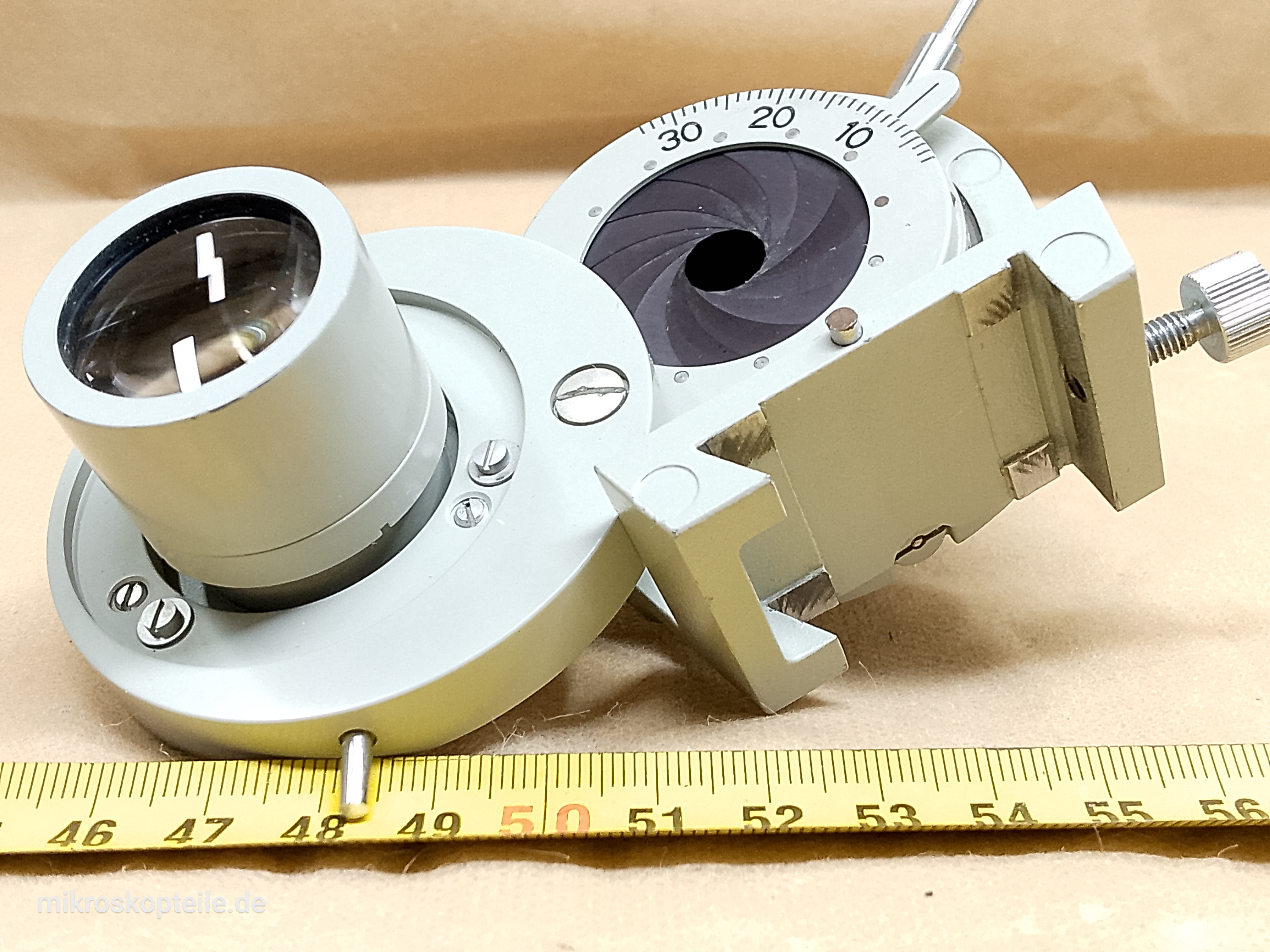 Carl Zeiss Jena Fluoval-2 / Ergaval - mikroskopowy kondensor Apl 1,4 z soczewką szerokiego pola - ujęcie #10