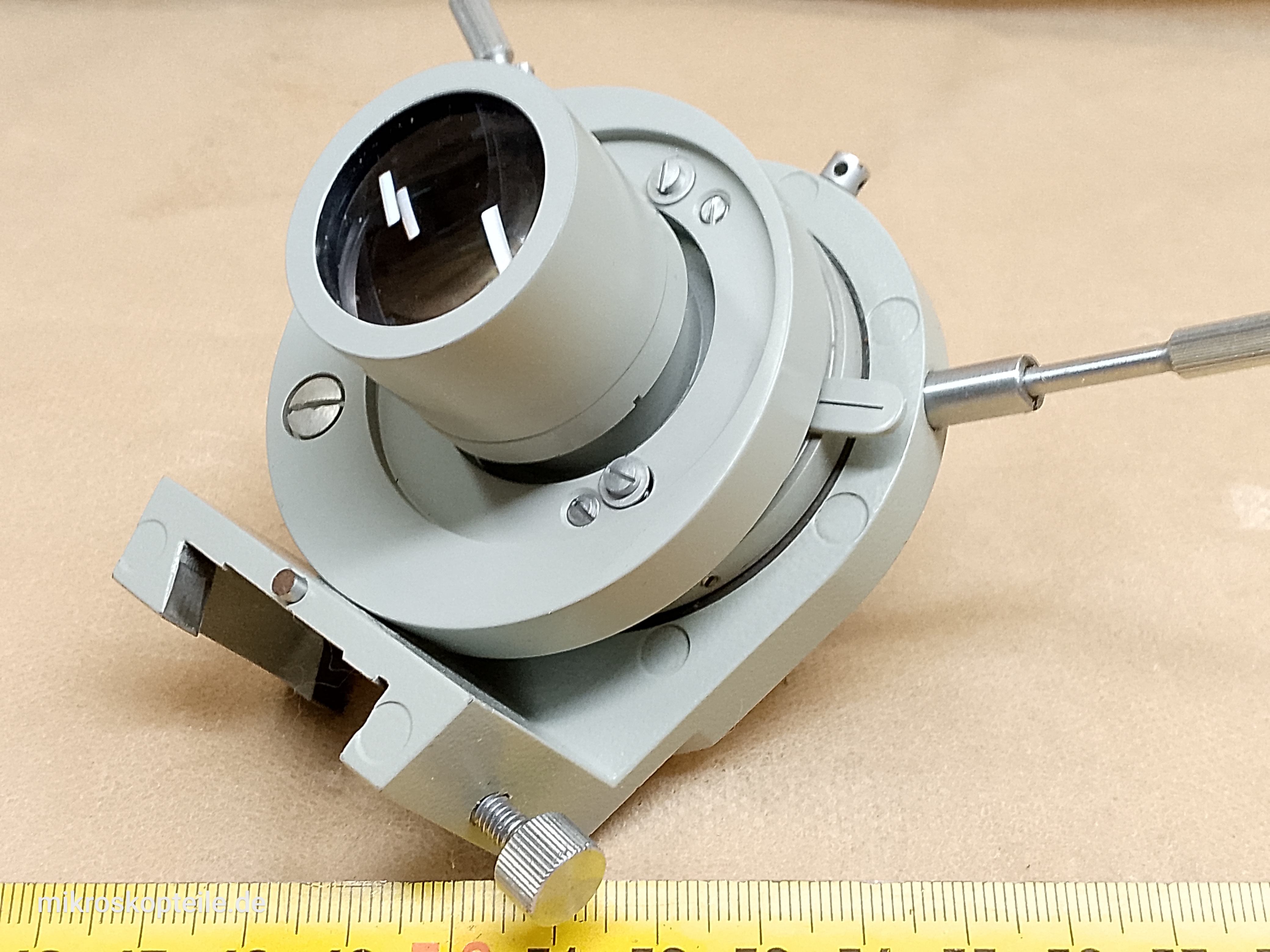 Carl Zeiss Jena Fluoval-2 / Ergaval - mikroskopowy kondensor Apl 1,4 z soczewką szerokiego pola - ujęcie #12