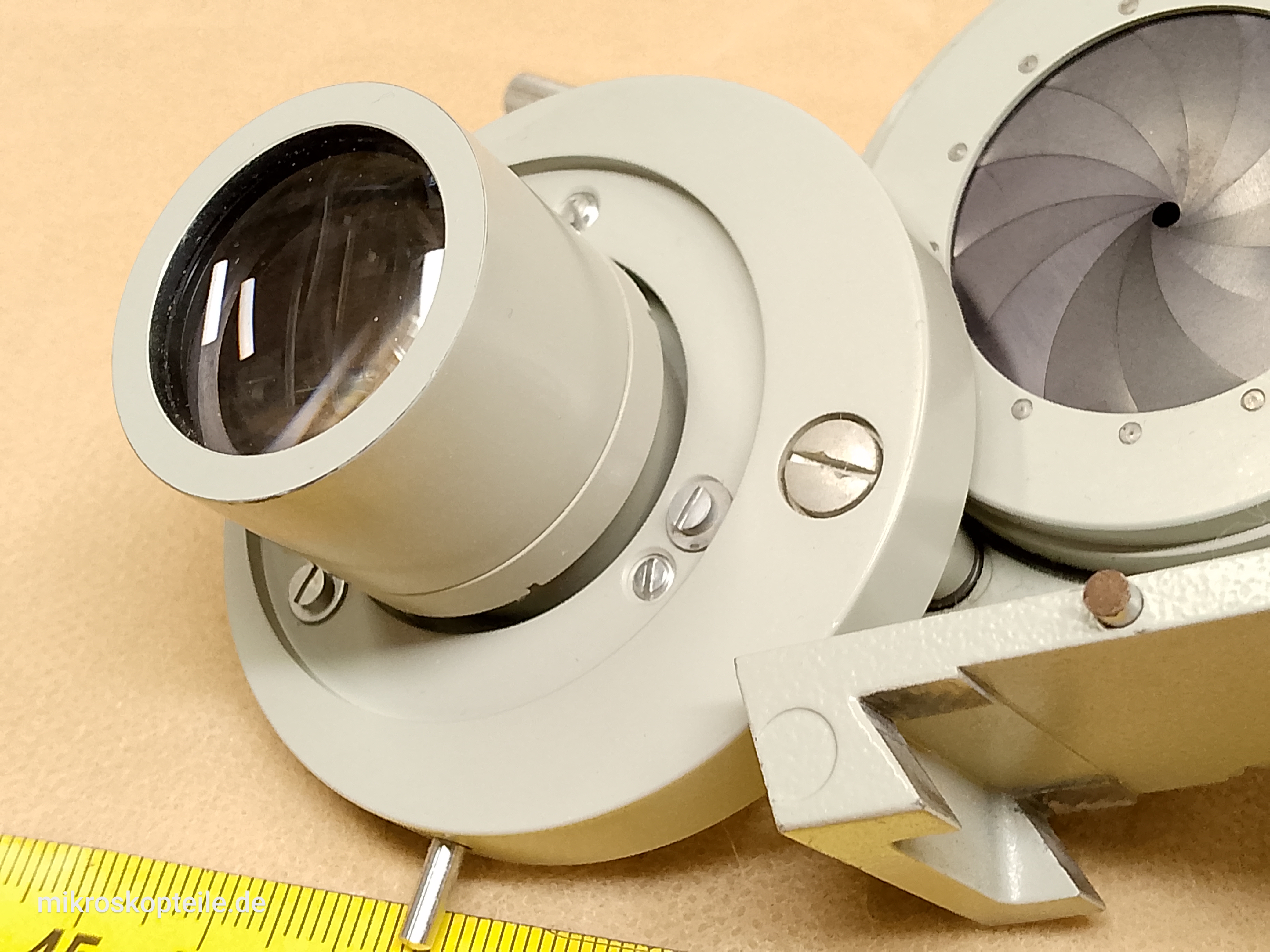 Carl Zeiss Jena Fluoval-2 / Ergaval - mikroskopowy kondensor Apl 1,4 z soczewką szerokiego pola - ujęcie #15