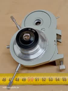Carl Zeiss Jena Fluoval-2 / Ergaval - mikroskopowy kondensor Apl 1,4 z soczewką szerokiego pola - ujęcie #6