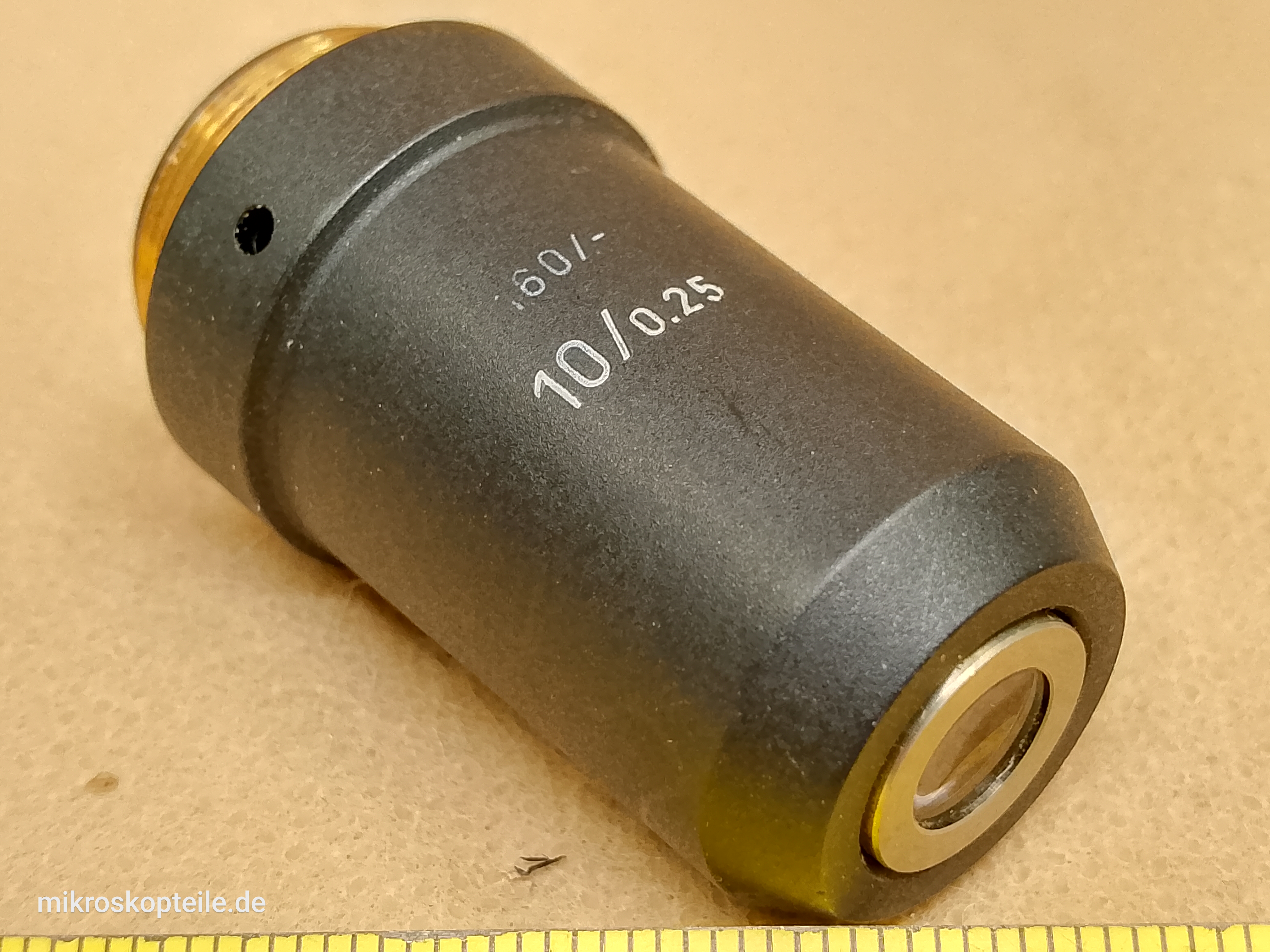 Leitz Wetzlar HM-LUX 3 / Leica 10/0.25 P/N 519754 microscope objective 10x 160/- | Hund H600 and Will Wetzlar - view #1