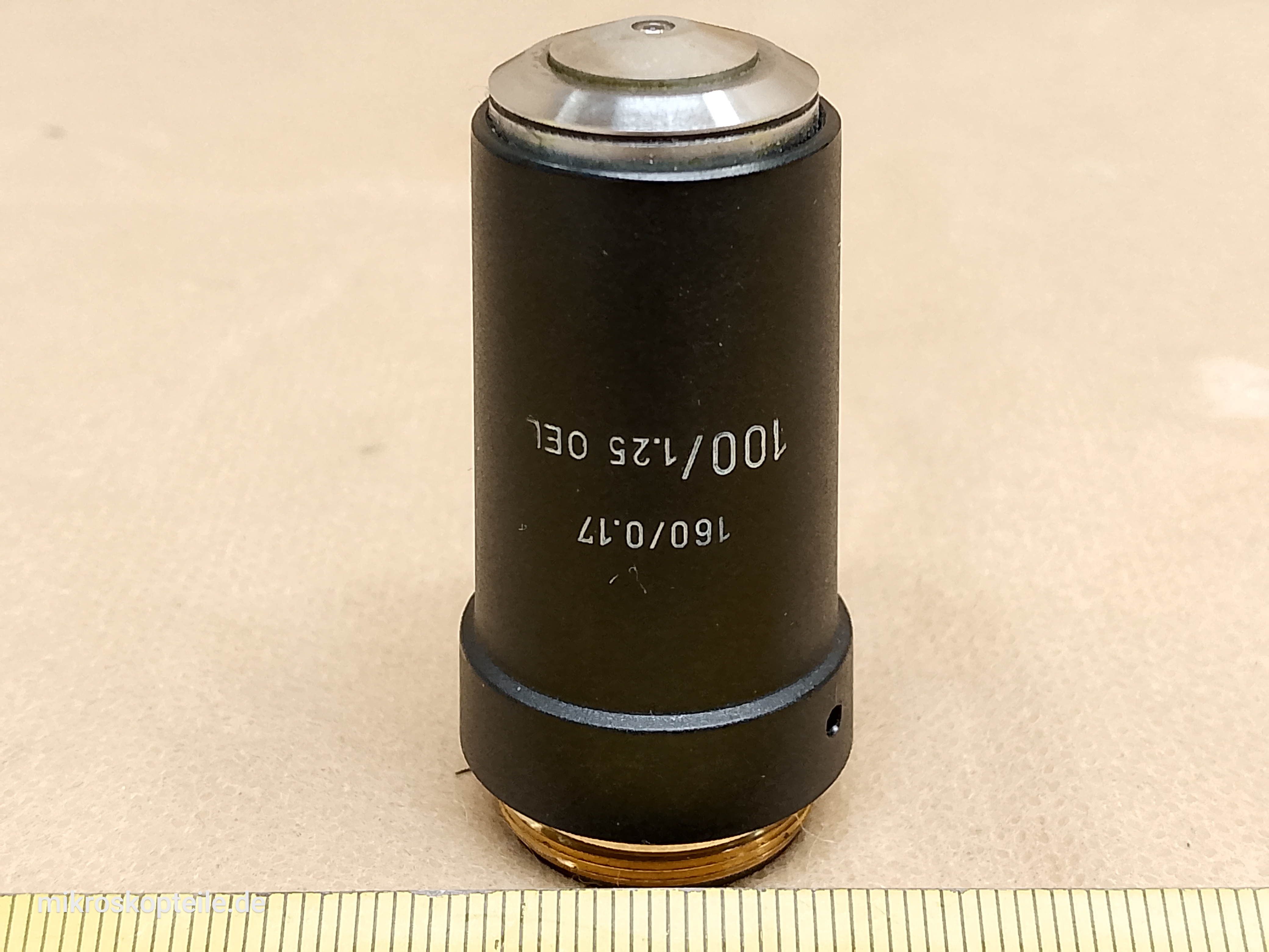 Leitz Wetzlar HM-LUX 3 / Leica - obiektyw mikroskopowy 100/1.25 Oel P/N 519756 100x 160/0.17 | zgodny z Hund H600 i Will Wetzlar compatible - different 1 view