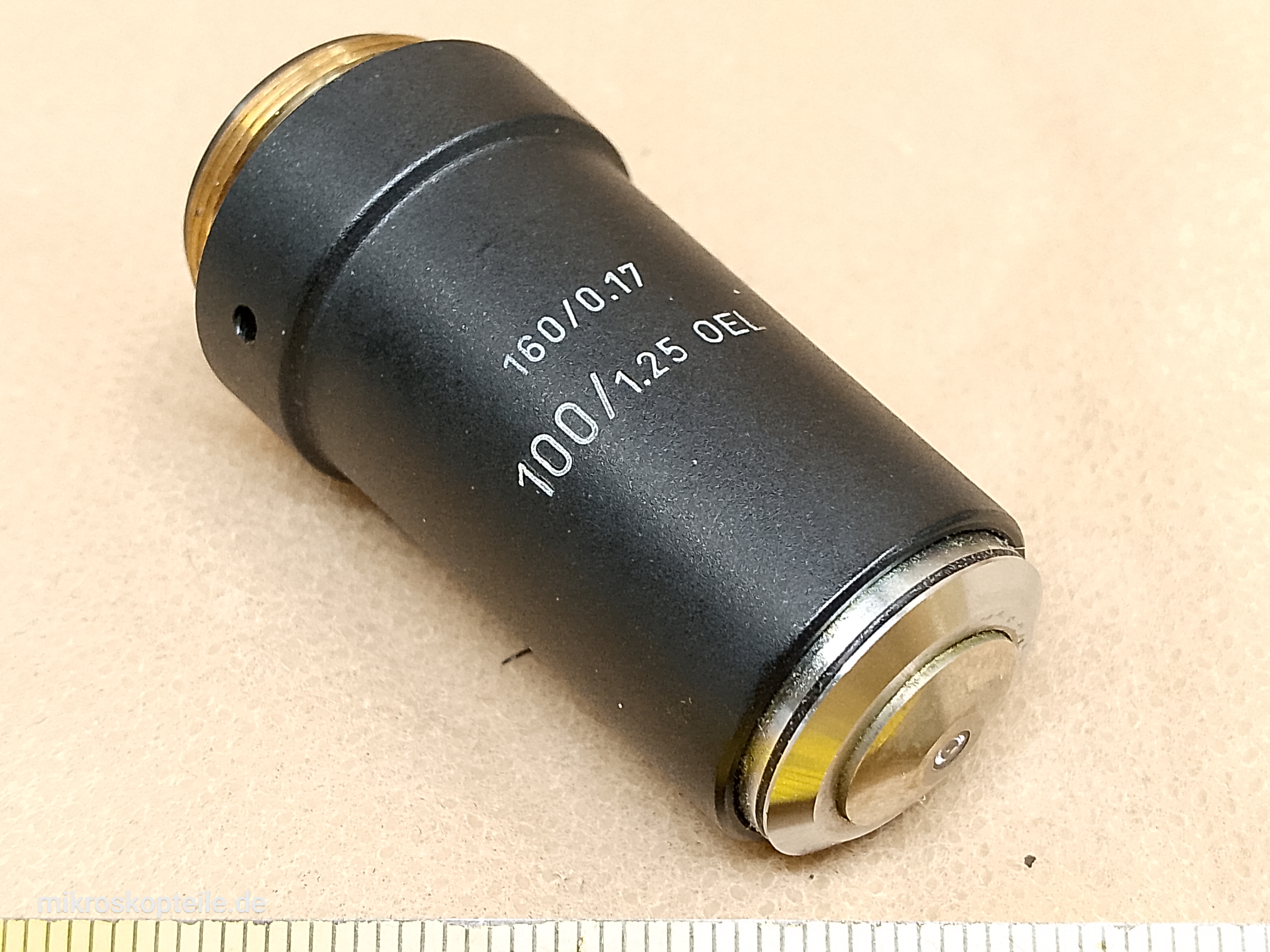 Leitz Wetzlar HM-LUX 3 / Leica - obiektyw mikroskopowy 100/1.25 Oel P/N 519756 100x 160/0.17 | zgodny z Hund H600 i Will Wetzlar compatible - different 2 view