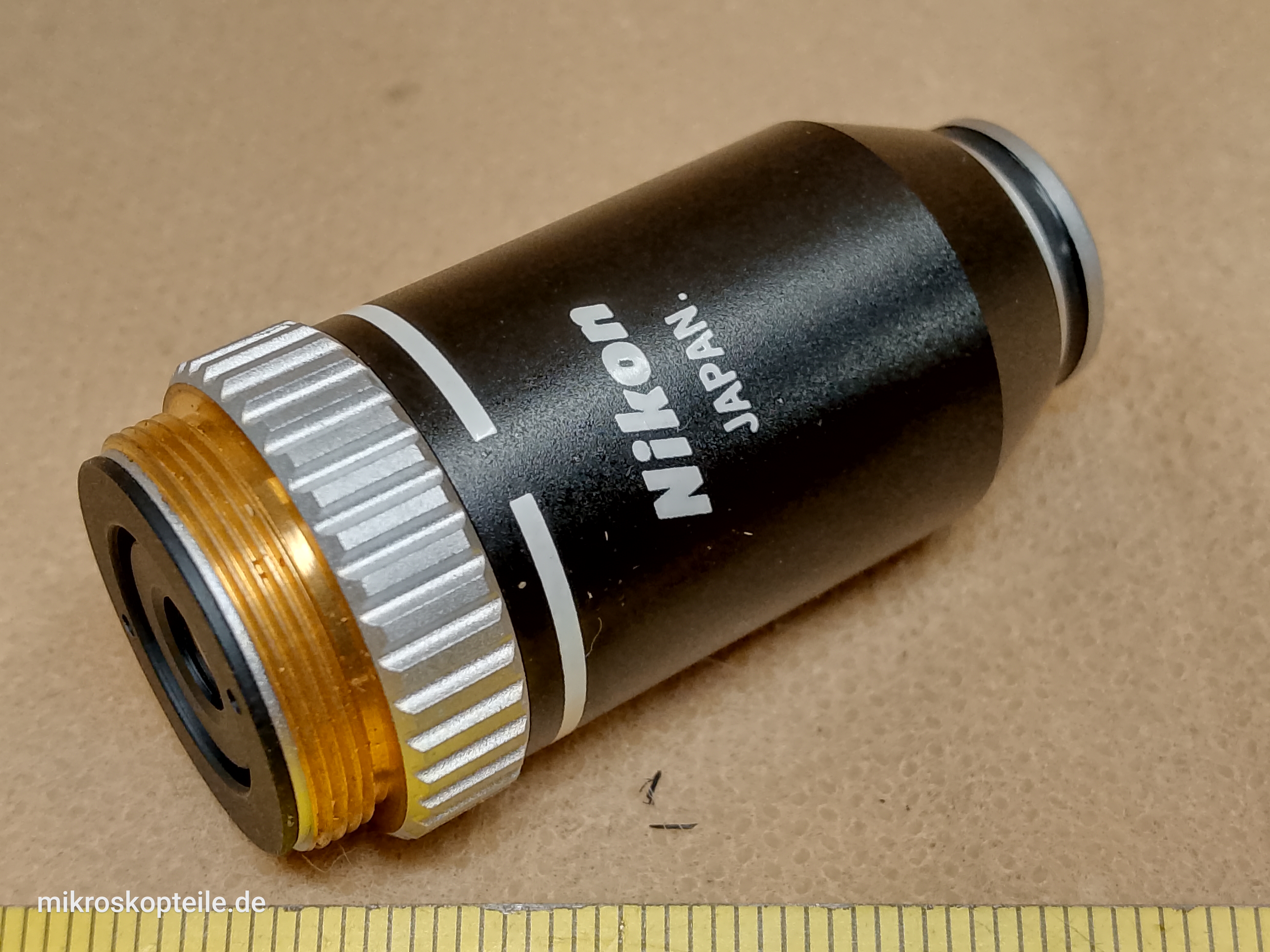 Nikon E.100 1.25 oil 160/0.17 Mikroskop-Objektiv 100x DIN RMS | Carl Zeiss Jena und Leitz Wetzlar kompatibel - different 2 view