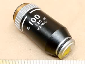 Nikon Alphaphot E.100 1.25 oil 160/0.17 Mikroskop-Objektiv 100x DIN RMS | Carl Zeiss Jena und Leitz Wetzlar kompatibel