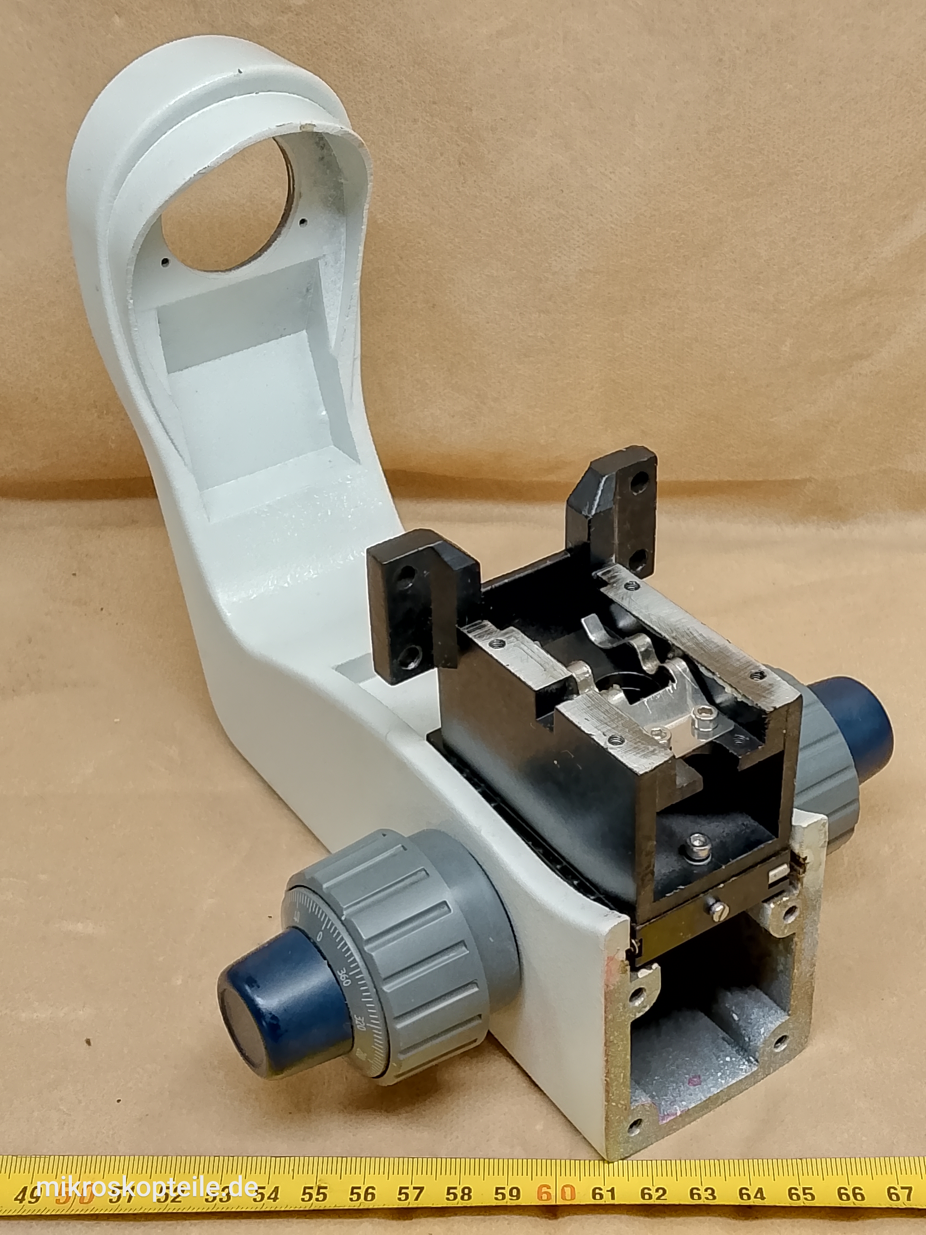 N-117M / Brunel microscope arm with focusing knobs, fine and coarse focus | Nexcope and Delta Optical Genetic Pro compatible - different 1 view