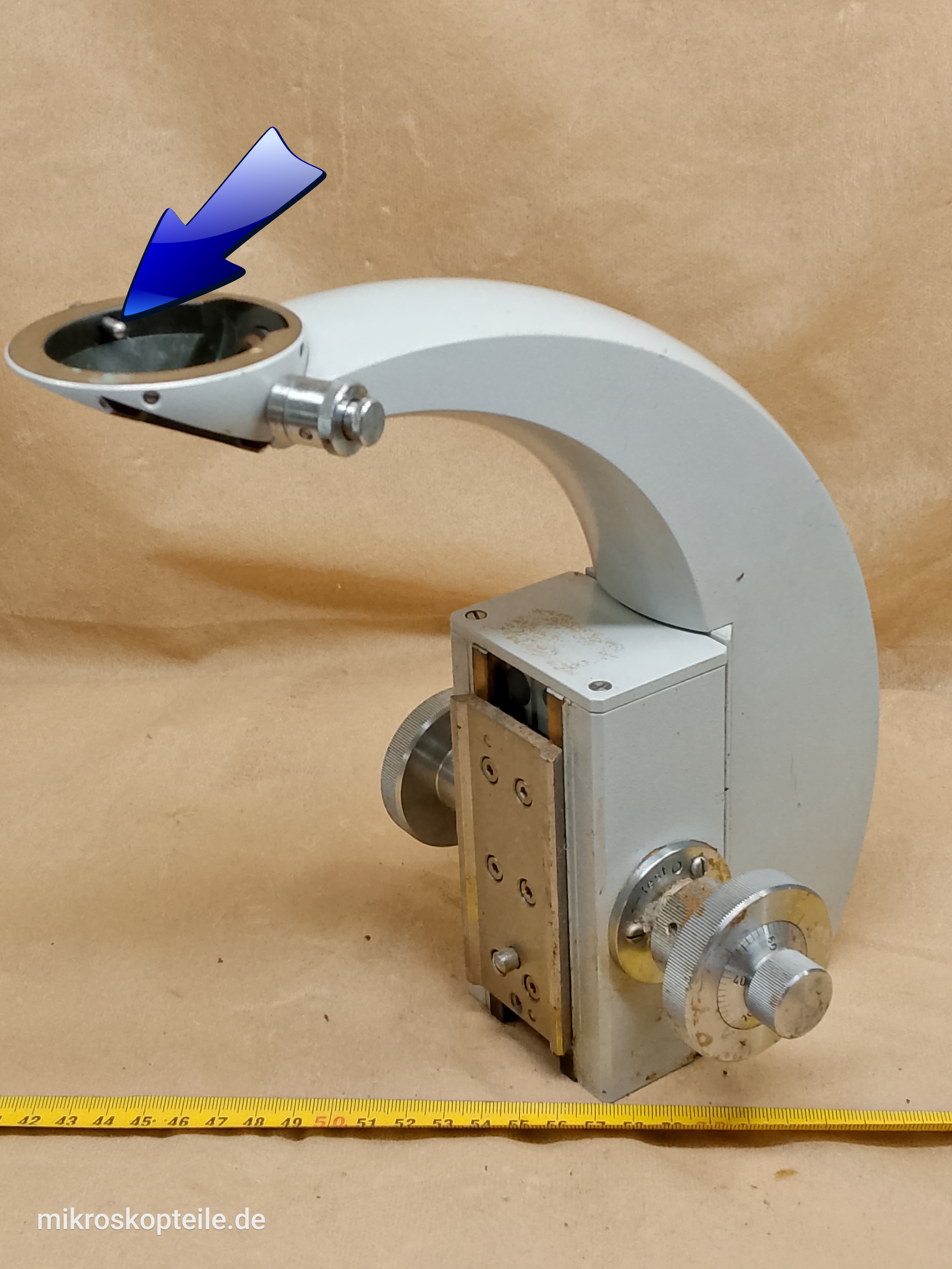 Zeiss Standard WL / 14 microscope plunger pin from head holder spring-loaded screw - view #4