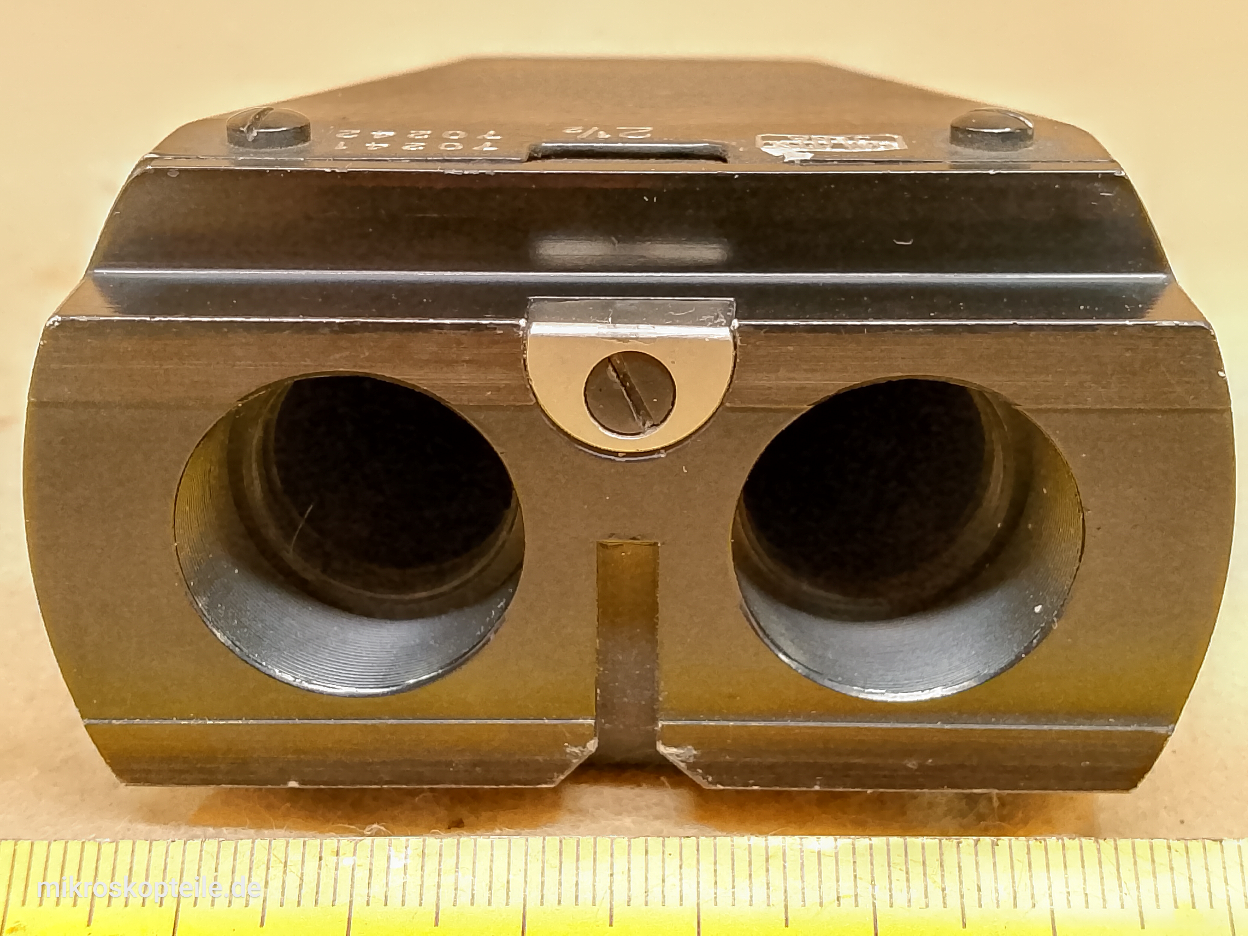 Carl Zeiss Jena 2 1/2 microscope objective for vintage stereo microscope (Stereomikroskop Objektiv 2,5x) - view #7
