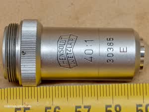 Hensoldt Wetzlar DIAMI 40:1 E microscope objective