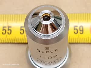 Hensoldt Wetzlar 40:1 E microscope objective - view #3