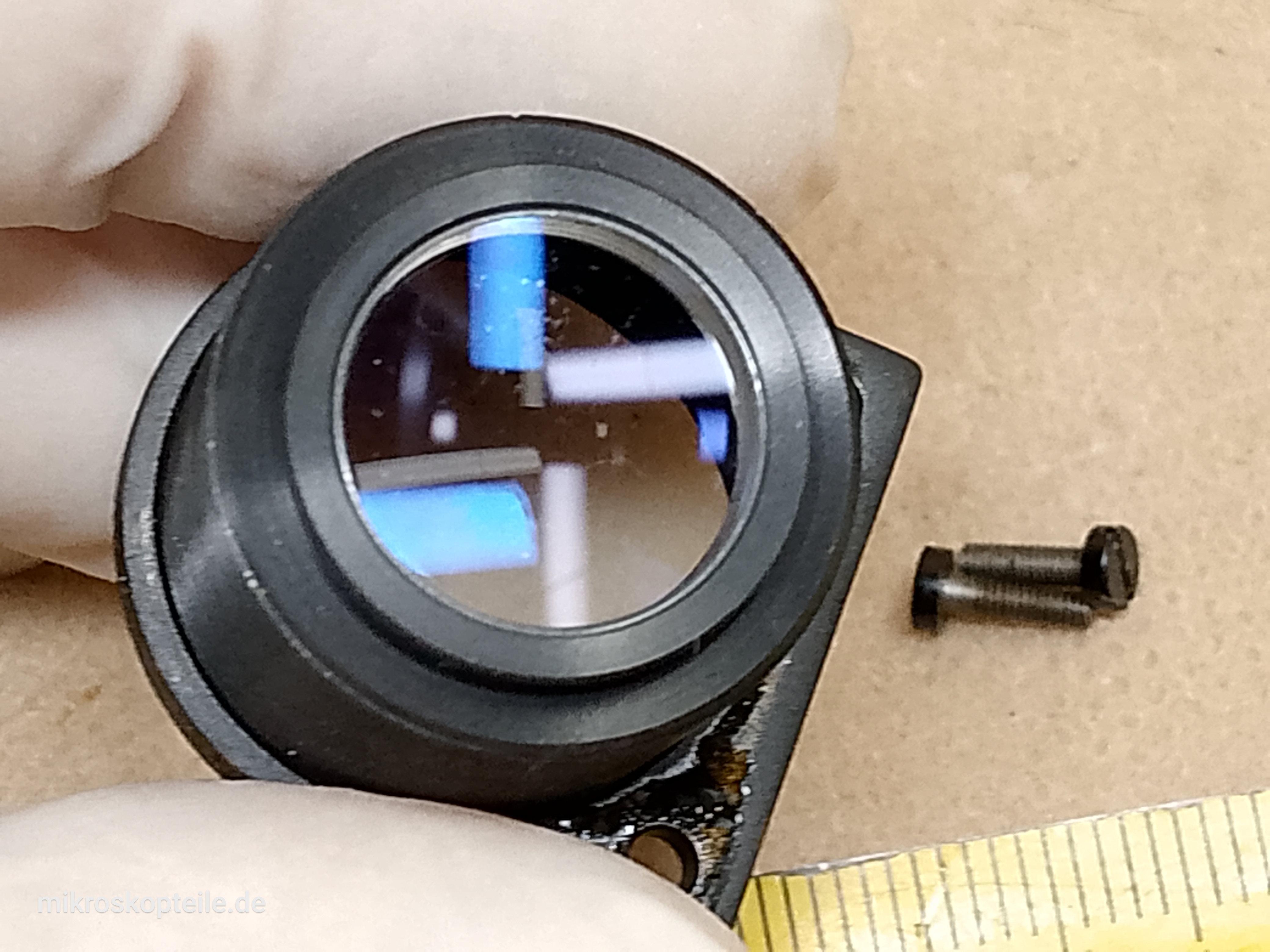 Zeiss Photomicroscope / Universal microscope Bertrand lens for DIC and phase contrast alignment | spare part for photo intermediate tube - different 1 view