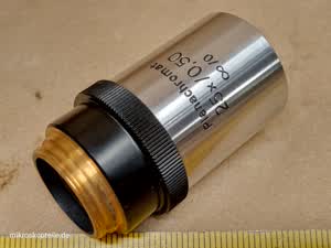Carl Zeiss Jena NU / Amplival M19 Planachromat 25x/0,50 oo/0 microscope objective - view #5