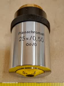 Carl Zeiss Jena NU / Amplival M19 Planachromat 25x/0,50 oo/0 microscope objective - view #6