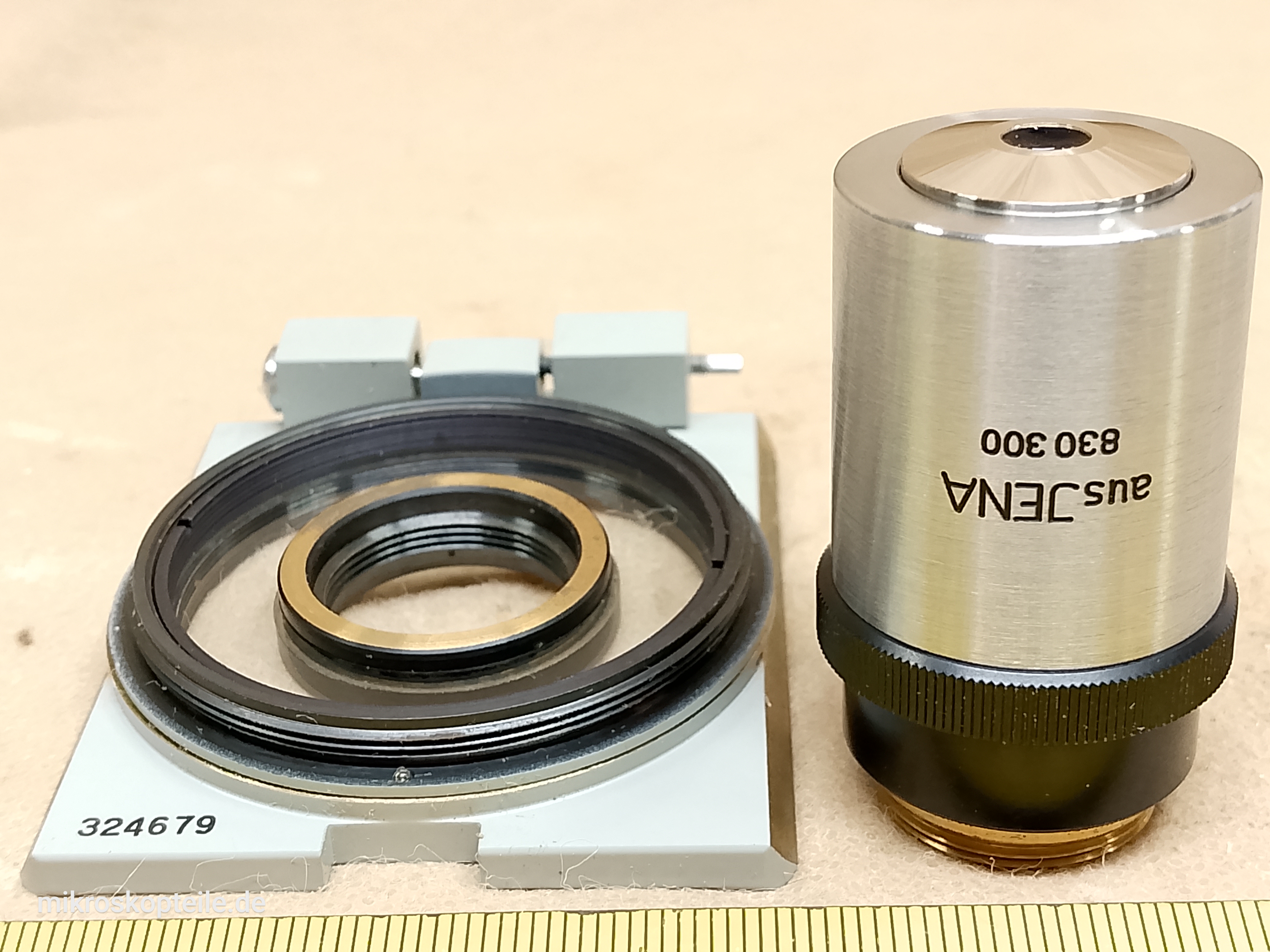 Carl Zeiss Jena Planachromat 25x/0,50 oo/0 Ph - EPI phase contrast microscope objective M19 | Neophot 21 reflected light - different 5 view