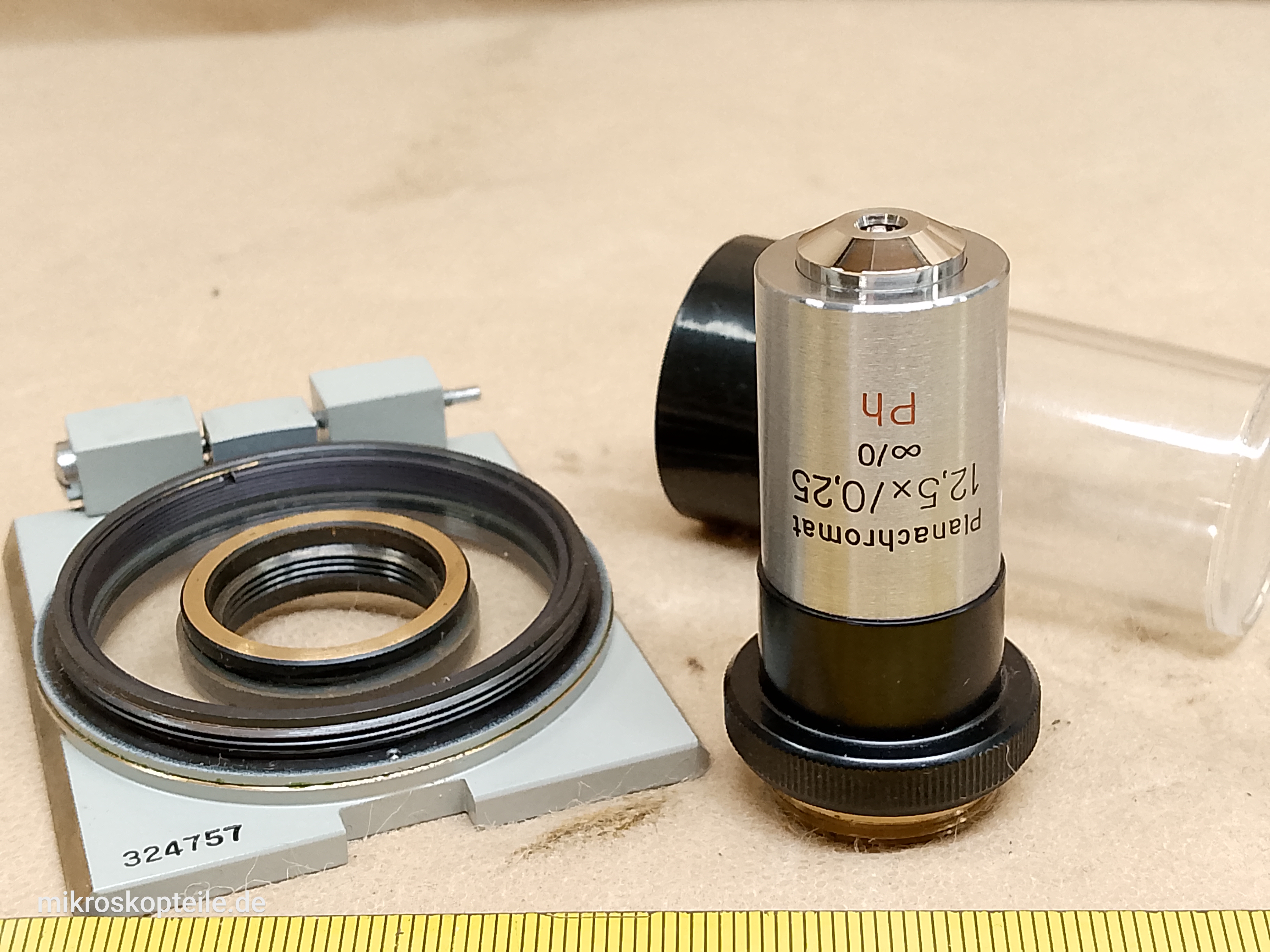 Carl Zeiss Jena Planachromat 12.5x/0.25 oo/0 Ph - EPI phase contrast microscope objective M19 | Neophot 21 - view #3