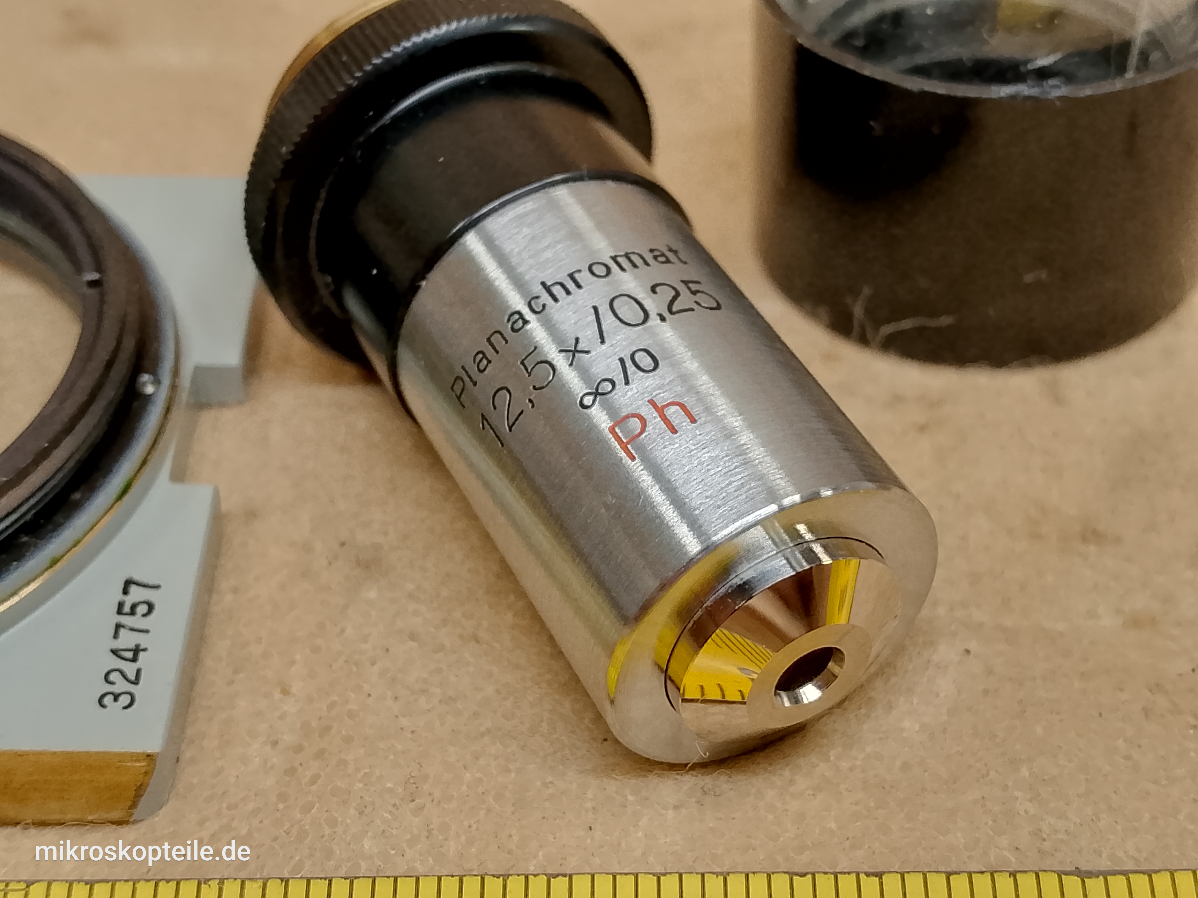 Carl Zeiss Jena Planachromat 12.5x/0.25 oo/0 Ph - EPI phase contrast microscope objective M19 | Neophot 21 - view #7