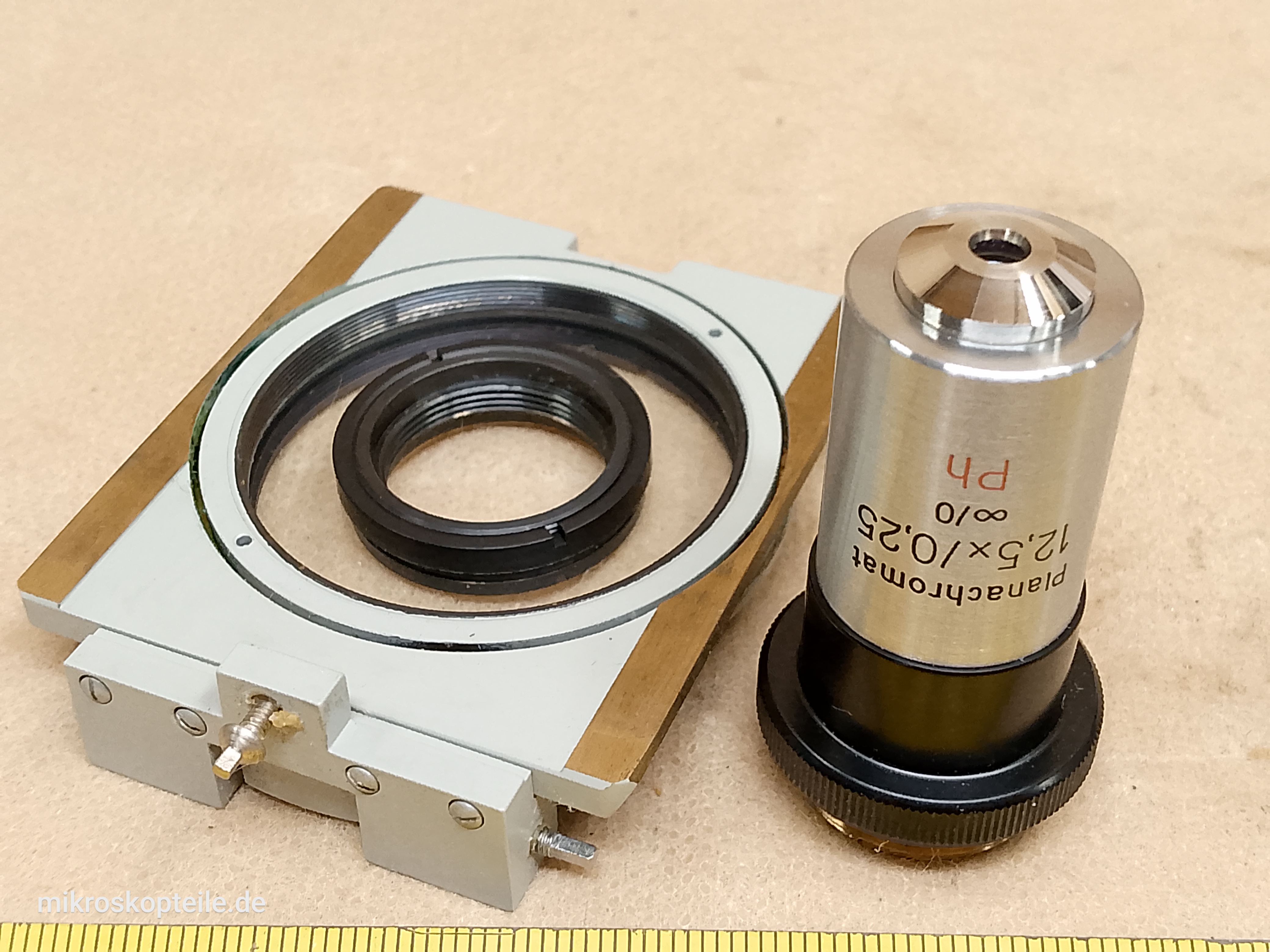 Carl Zeiss Jena Planachromat 12.5x/0.25 oo/0 Ph - EPI phase contrast microscope objective M19 | Neophot 21 - view #8
