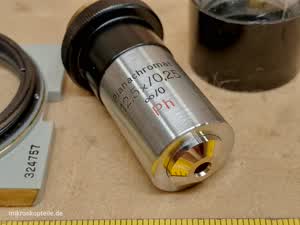 Carl Zeiss Jena Planachromat 12.5x/0.25 oo/0 Ph - EPI phase contrast microscope objective M19 | Neophot 21 - view #7