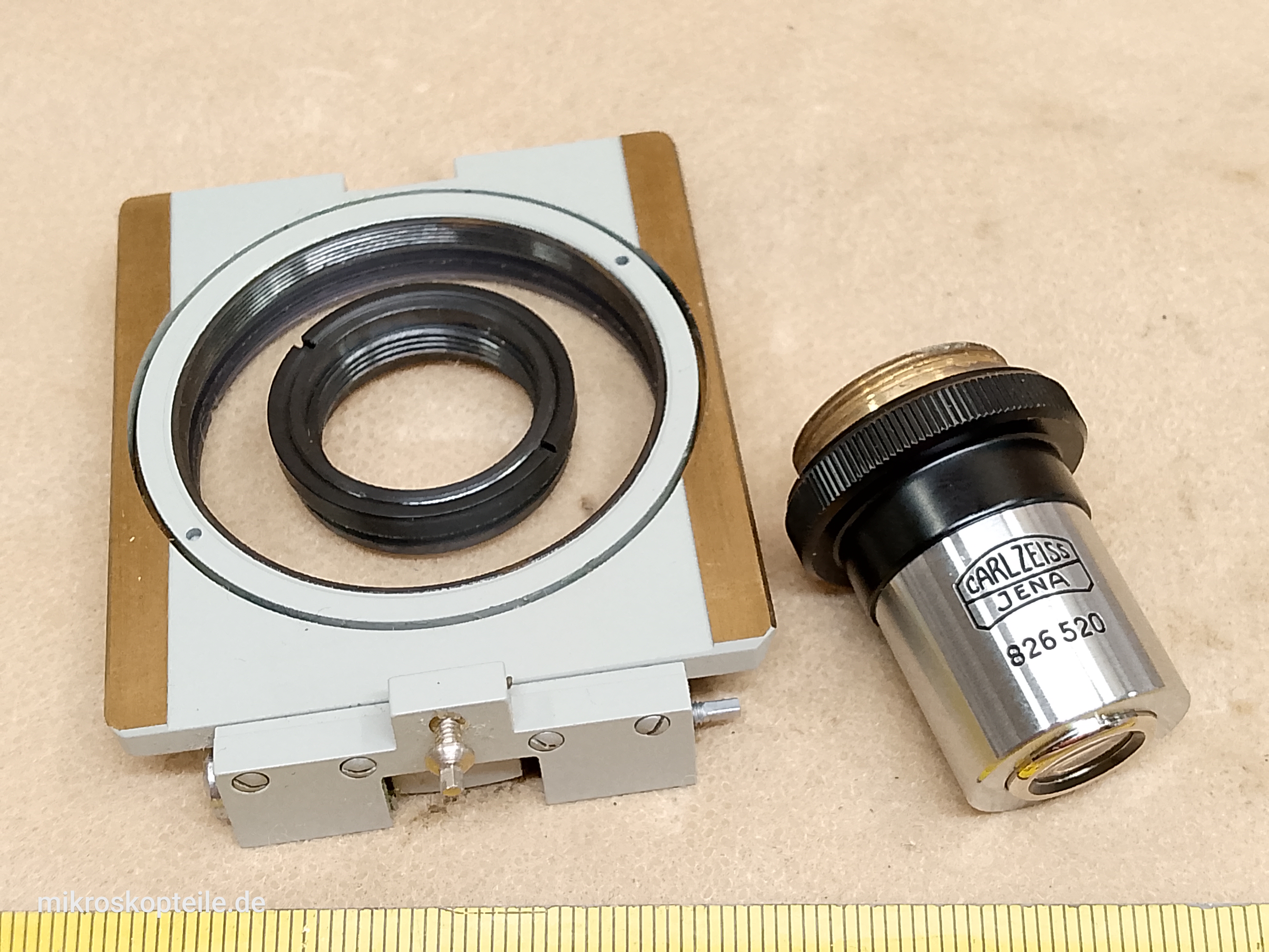 Carl Zeiss Jena Planachromat 6.3x/0.12 oo/0 Ph - EPI phase contrast microscope objective M19 | Neophot 21 - view #6