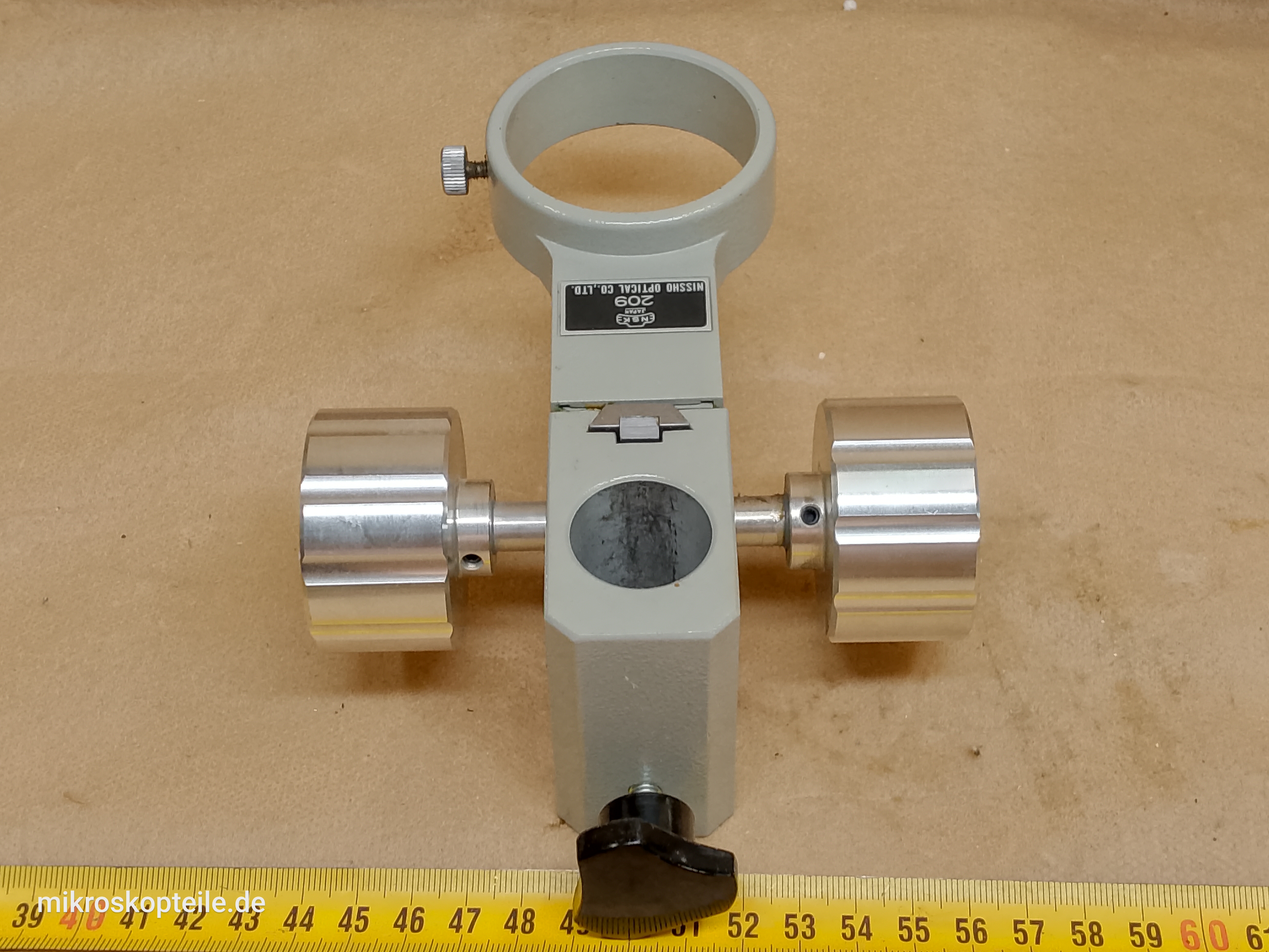 Nissho Optical 209 Stereo - uchwyt głowicy mikroskopu stereoskopowego z regulacją ostrości oraz obręczą 50mm