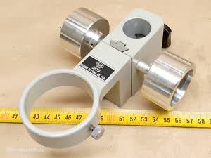 Nissho Optical 209 Stereo microscope focusing holder with 50mm head collar and 24mm pillar mount - different 7 view