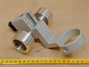 Nissho Optical 209 Stereo microscope focusing holder with 50mm head collar and 24mm pillar mount - different 10 view
