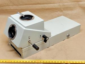 Carl Zeiss Jena Jenalumar - trinokularer Mikroskopkopf | Fototubus und Tubusträger - thumbnail