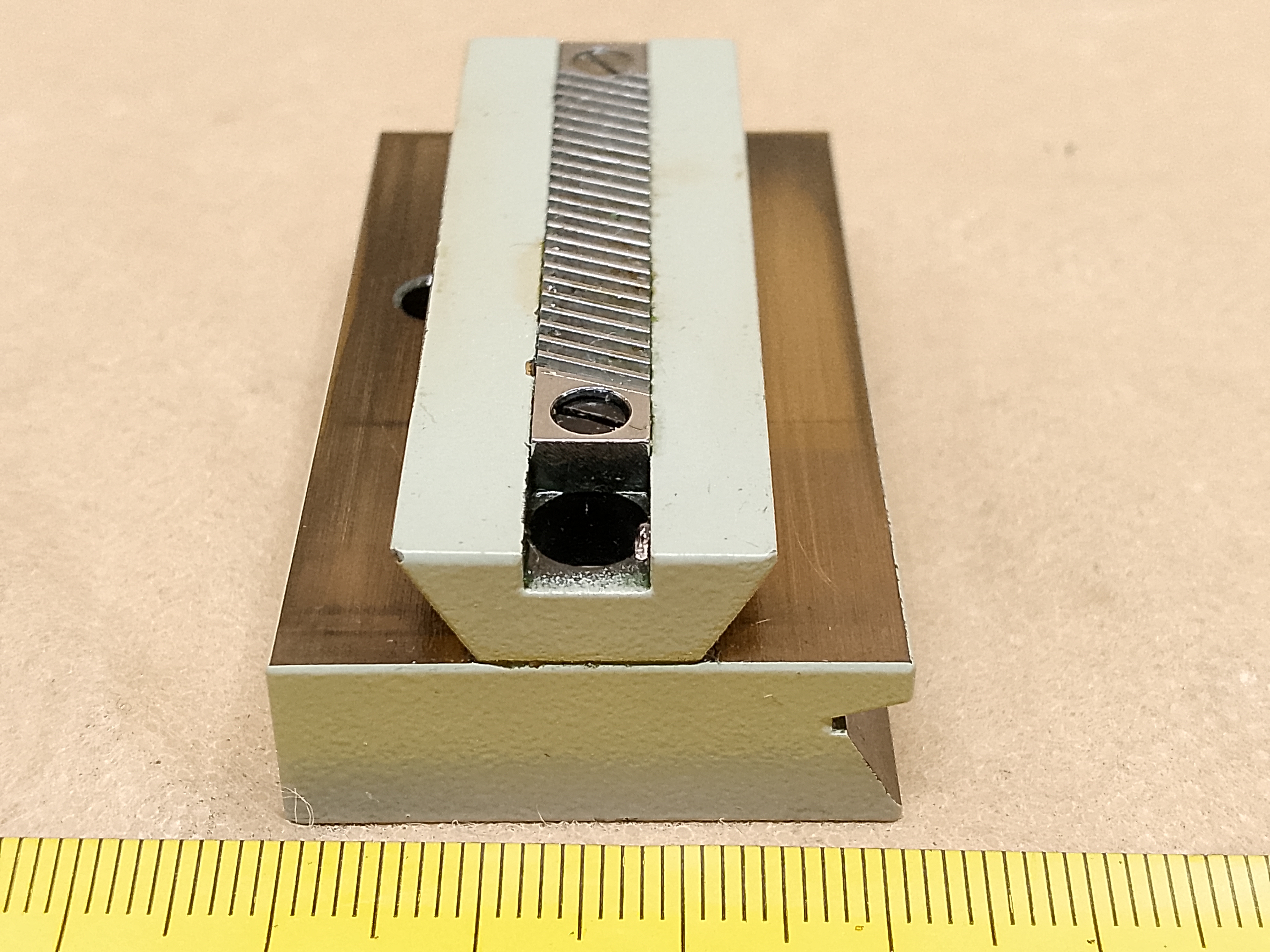 Carl Zeiss Jena Ergaval microscope condenser support | focusing knob, rack and pinion - view #7