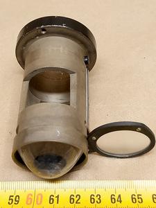 Carl Zeiss Jena Nf microscope light collector lens and frosted filter | ground glass | lampholder | lamphouse - thumbnail