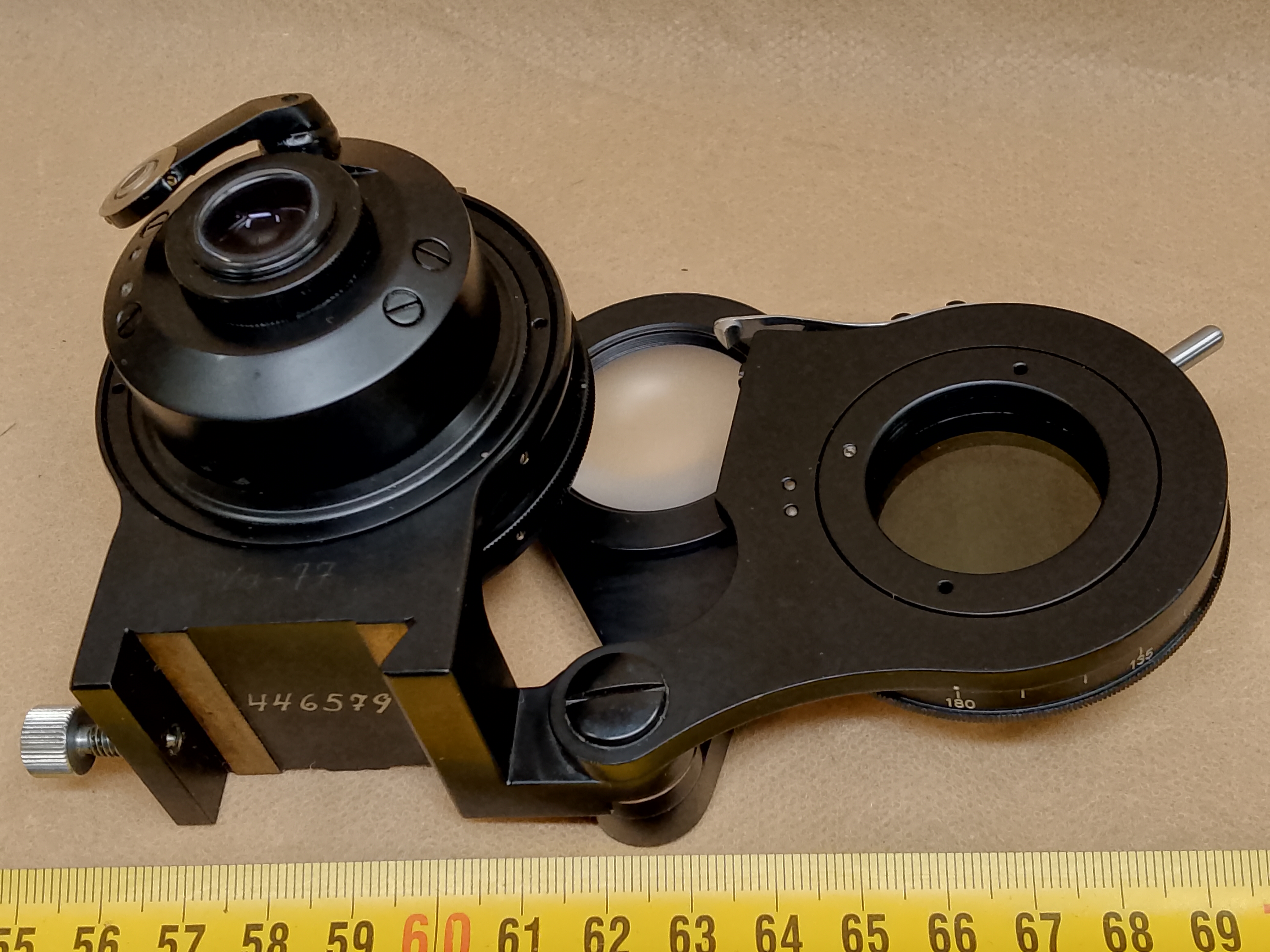 Carl Zeiss Jena Polmi A - mikroskopowy kondensor polaryzacyjny | filtr do polaryzacji | polaryzer - ujęcie #10