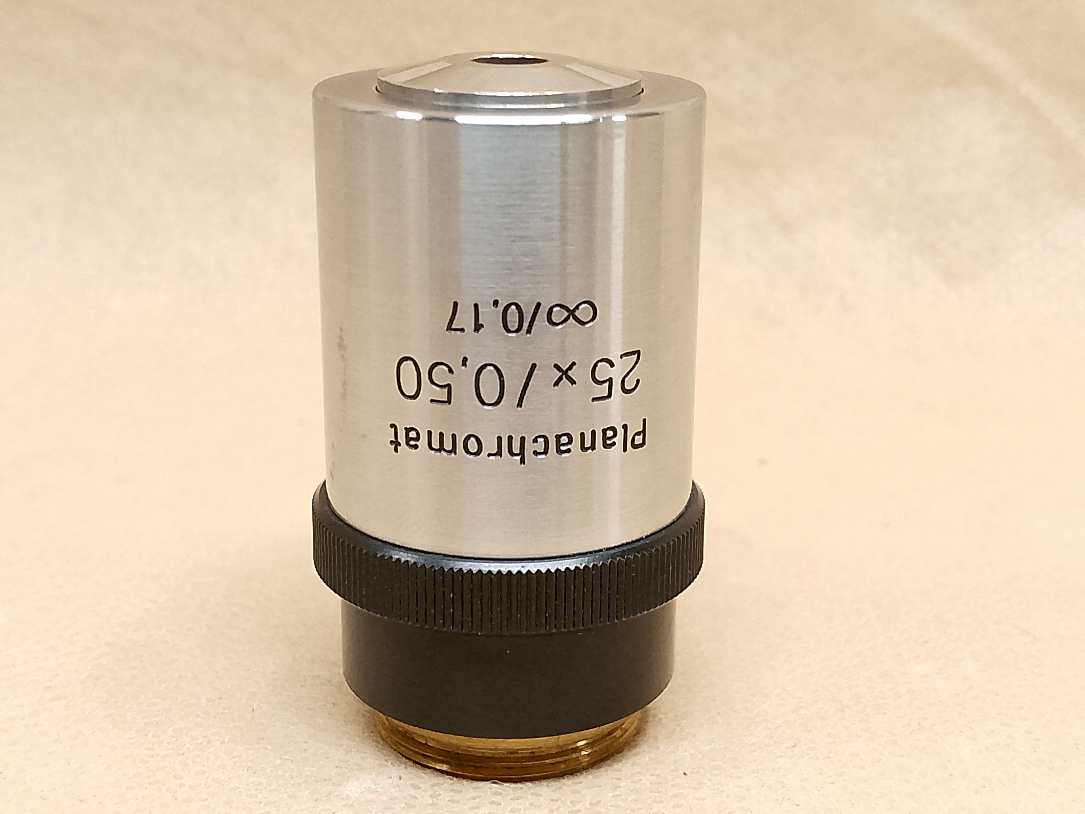 Carl Zeiss Jena NU / Amplival - obiektyw mikroskopowy M19 Planachromat 25x/0,50 oo/0,17 - different 1 view