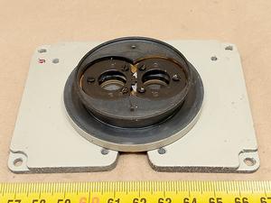 Lomo MBC-9 stereo microscope bottom part of binocular head | mounting dovetail | lenses | interpupillary distance adjustment