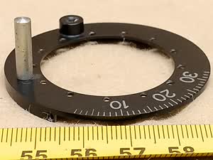 Carl Zeiss Jena Abbe 1.2 microscope condenser iris diaphragm blades bottom cover