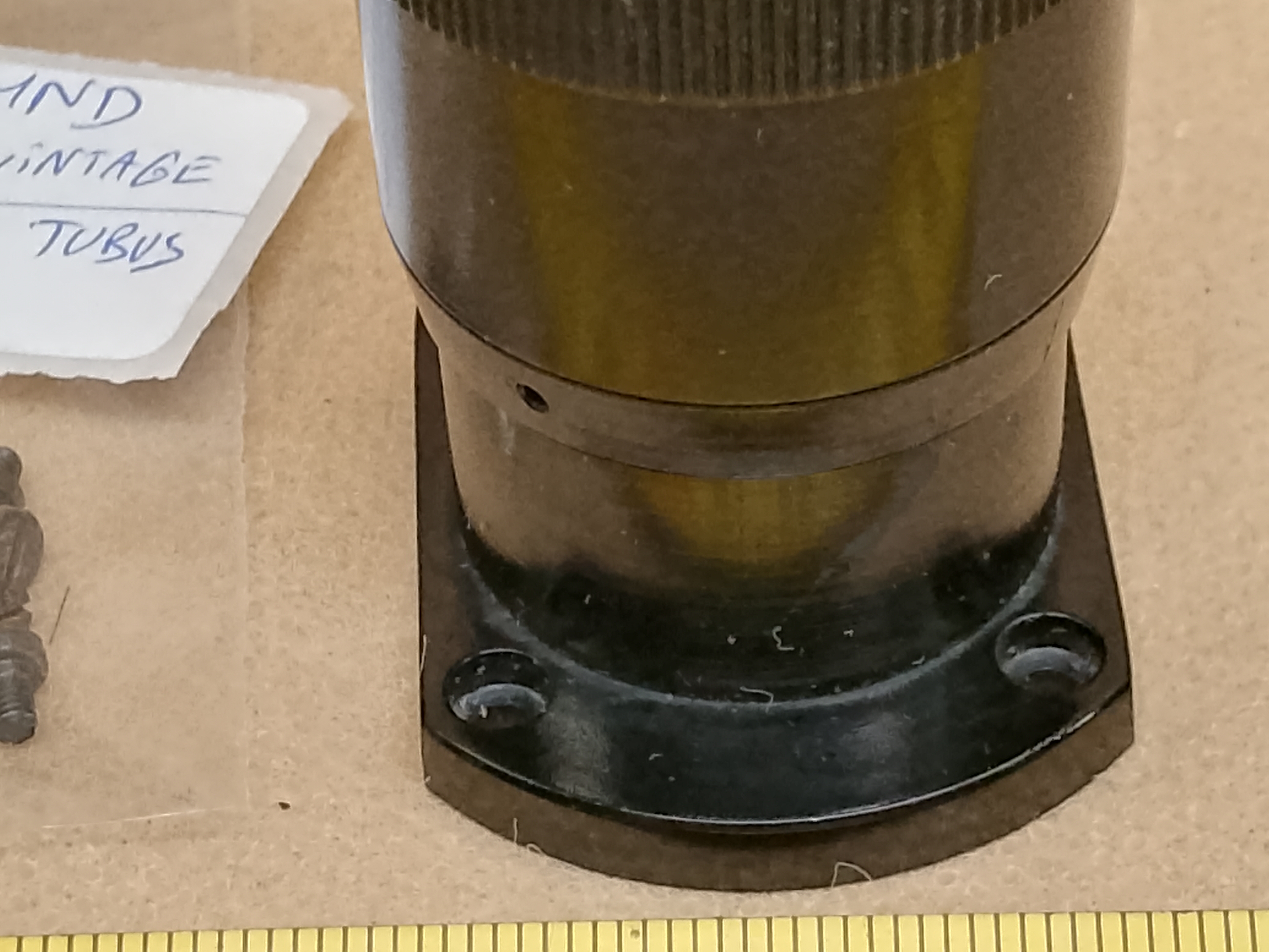 PZO MND-5 microscope binocular head eyepiece tubus with diopter adjustment ring - view #6