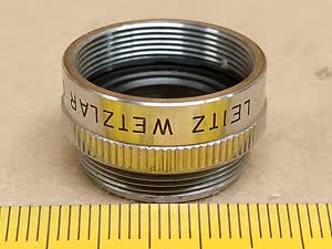 Leitz Orthoplan PLEZY 8 mm Mikroskop Objektiv Verlängerungs-Adapter / 37-45 mm Objektiv-Extender