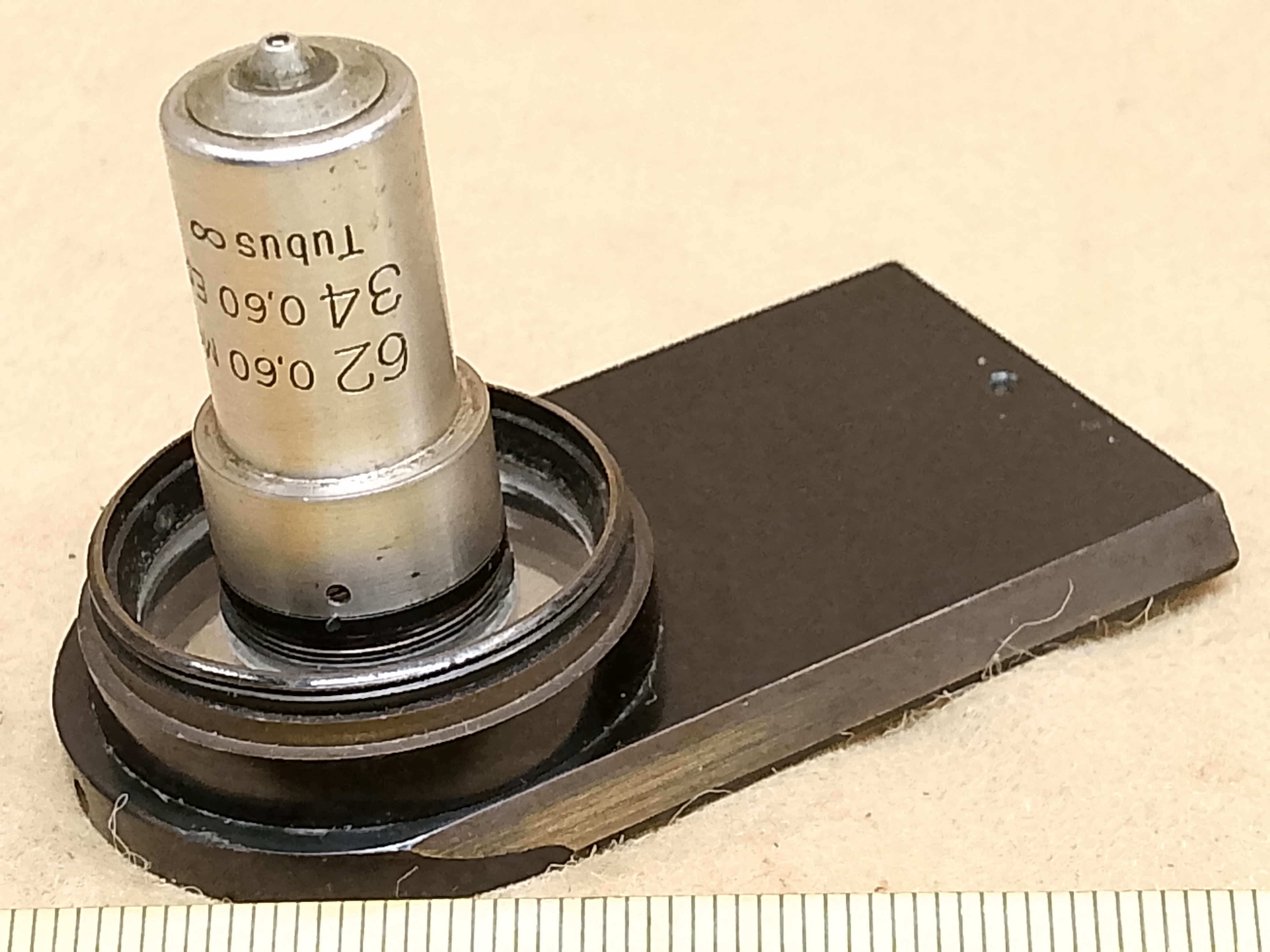 Carl Zeiss Jena Metalliput - mikroskopowy obiektyw metalurgiczny 62 0,60 Met / 34 0,60 Epi z adapterem / - ujęcie #9