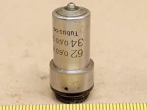 Carl Zeiss Jena Metalliput - mikroskopowy obiektyw metalurgiczny 62 0,60 Met / 34 0,60 Epi z adapterem / - ujęcie #6