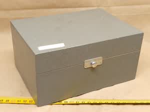 Carl Zeiss Jena - empty wooden box case for microscope phase contrast set - thumbnail