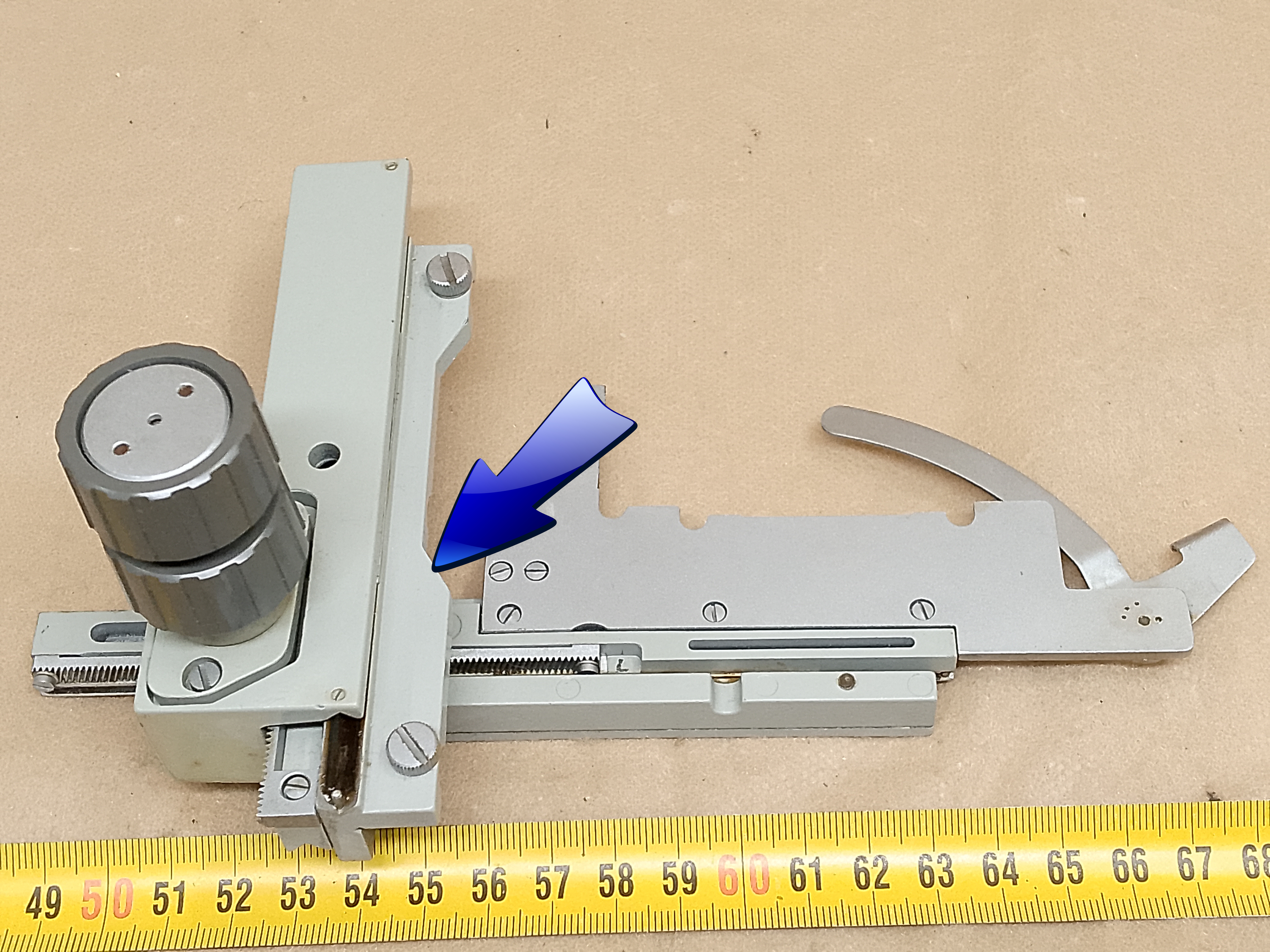 Carl Zeiss Jena Laboval / Eduval - część serwisowa do naprawy mechanizmu krzyżowego XY stolika mikroskopowego - ujęcie #8