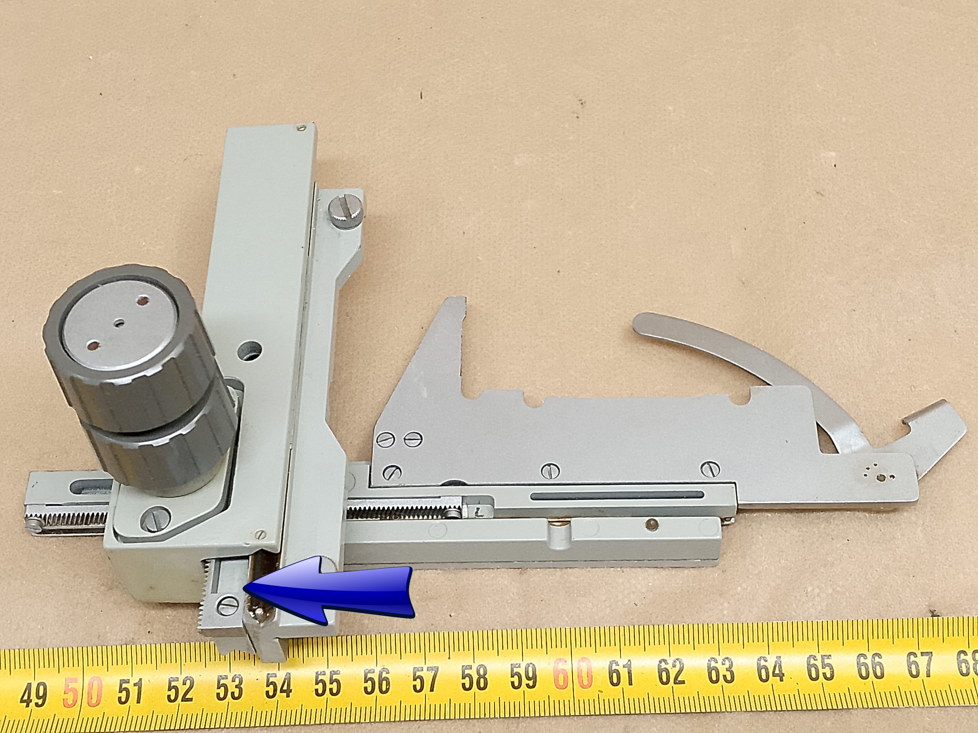 Carl Zeiss Jena Laboval / Eduval - część serwisowa do naprawy mechanizmu krzyżowego XY stolika mikroskopowego - ujęcie #8