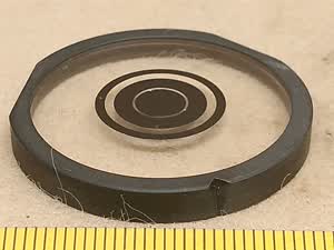 Carl Zeiss Jena Phv Apl 0,9 variable phase contrast condenser - phase ring (diaphragm) for 40x microscope objective - thumbnail