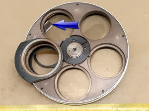 Carl Zeiss Jena Phv Apl 0,9 - Mikroskop Phasenkontrast-Kondensor Klickstopp-Verriegelung (click-stop Feder) - different 5 view