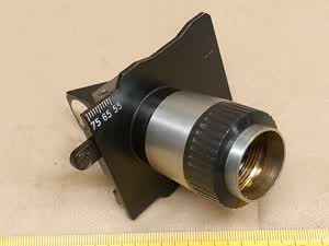 PZO Biolar DIC microscope MND-6 binocular head eyepiece diopter adjustment ring & right eyepiece prism - thumbnail