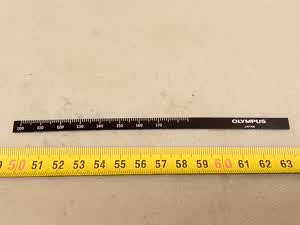 Olympus BH-2 BHTU BH-2 - microscope mechanical XY stage - long horizontal scala - service part / repair element