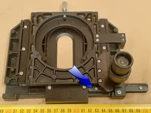Olympus BH-2 - Seiten-Bewegungsführungen und Lagerkugeln - XY Mikroskop-Kreuztisch Serviceelement / - Ansicht #8