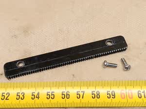 Olympus BH-2 - microscope mechanical XY stage long toothed rack - service part / repair element - thumbnail