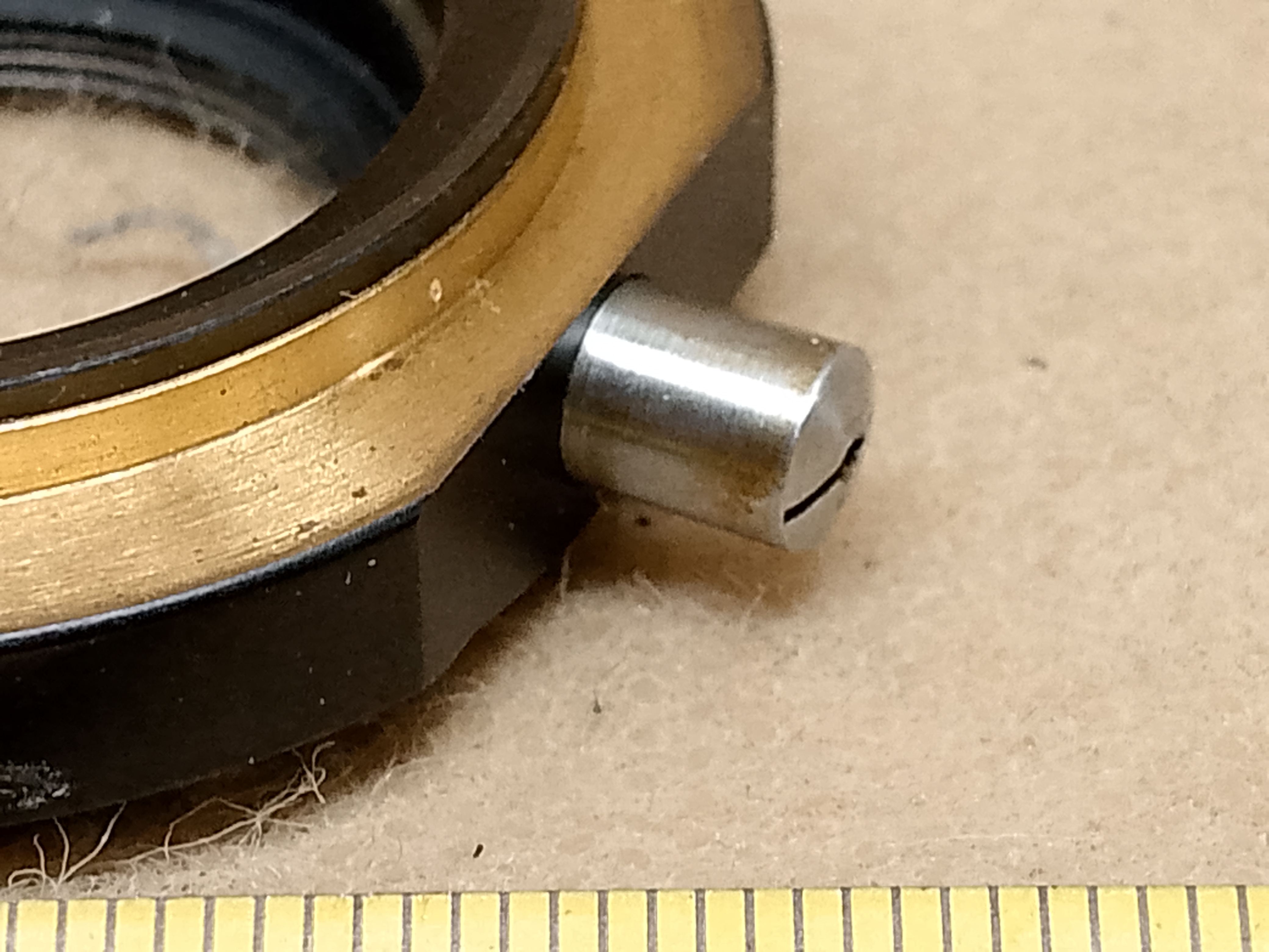 Carl Zeiss Jena Lumipan / Nf - pierścień centrujący soczewkę ciemnego pola mikroskopowego kondensora - ujęcie #5
