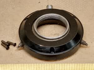 Carl Zeiss Jena Lumipan / Nf microscope pancratic condenser - centering ring for darkfield lens