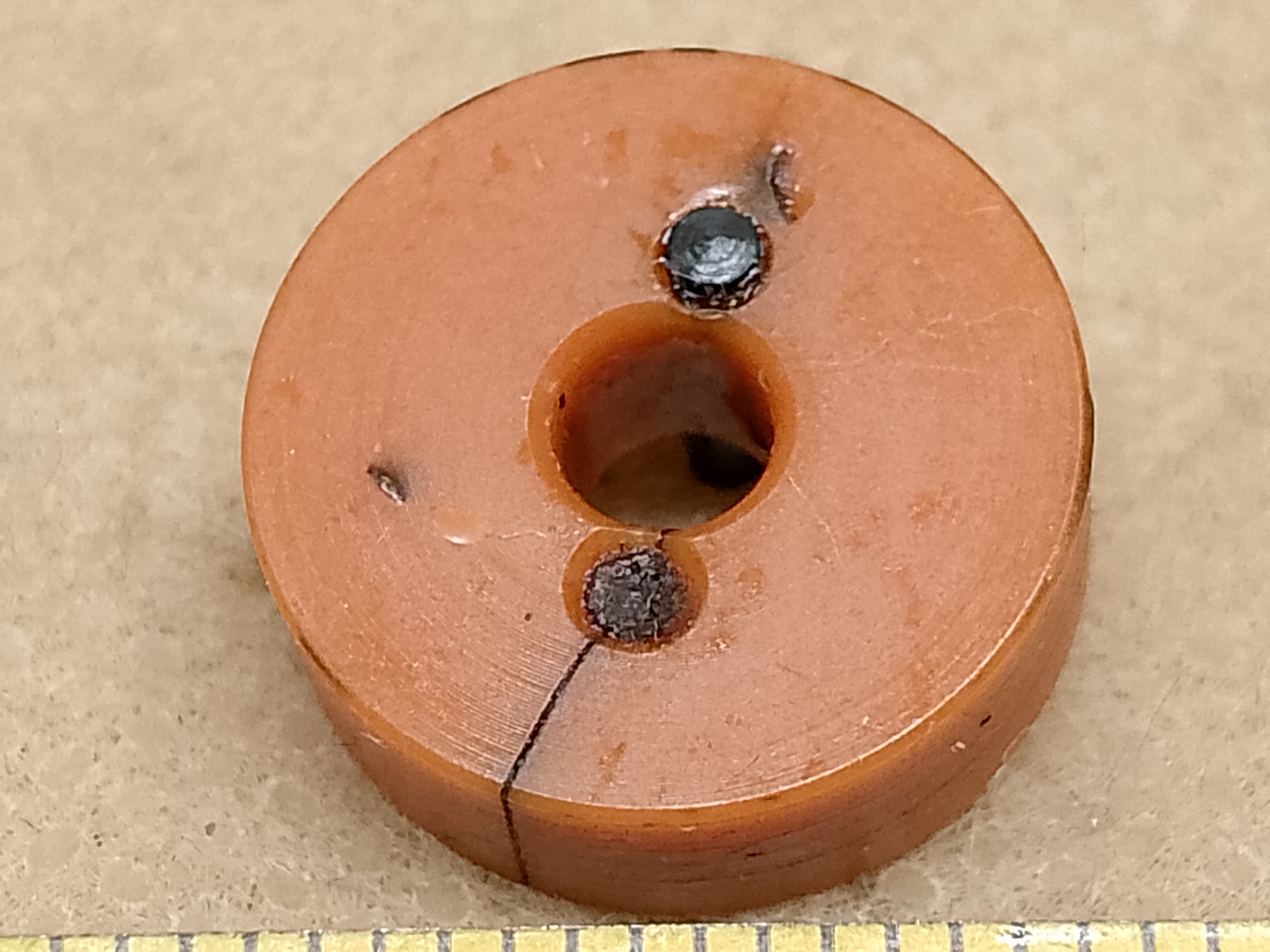Carl Zeiss Jena Amplival / Metaval - gplastic ring with pin for microscope stage long manipulator