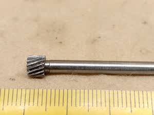 Carl Zeiss Jena Amplival / Metaval - internal gear shaft for microscope stage long manipulator